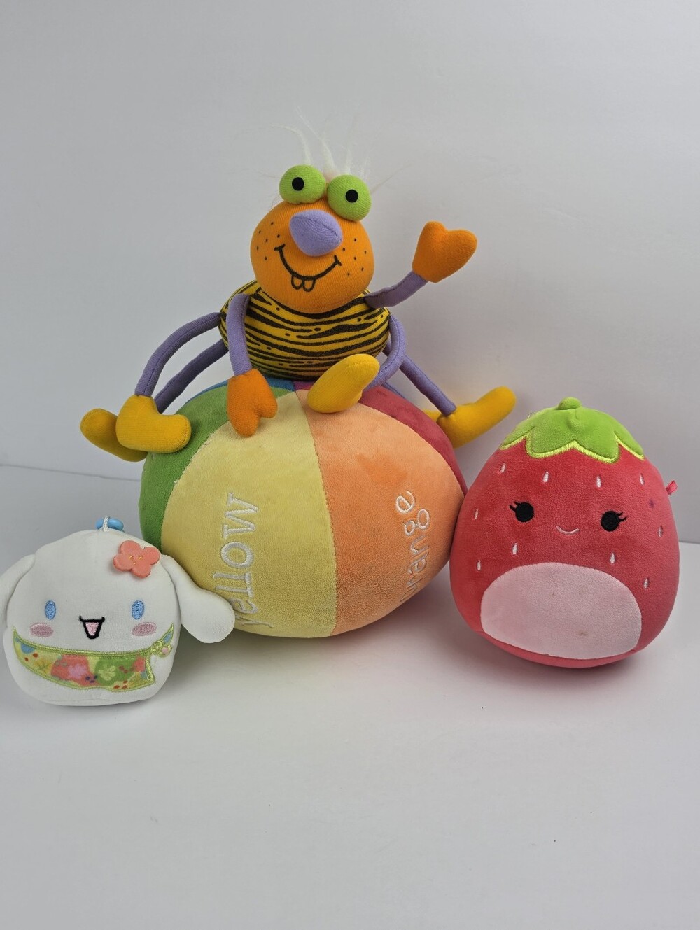 Cute Plush Toy Bundle Lot Squishmallow Aurora Sanrio Bee Stuffed Animals